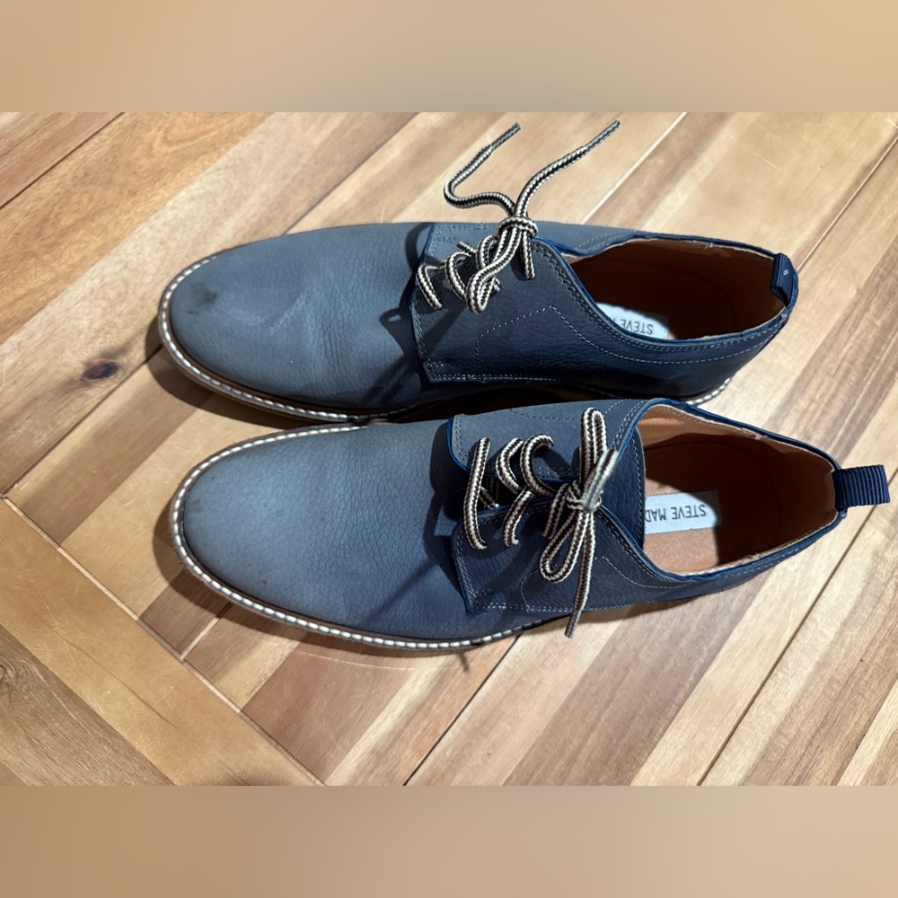 Steve Madden men’s blue dress shoes cinder sz 8 - Picture 2 of 6
